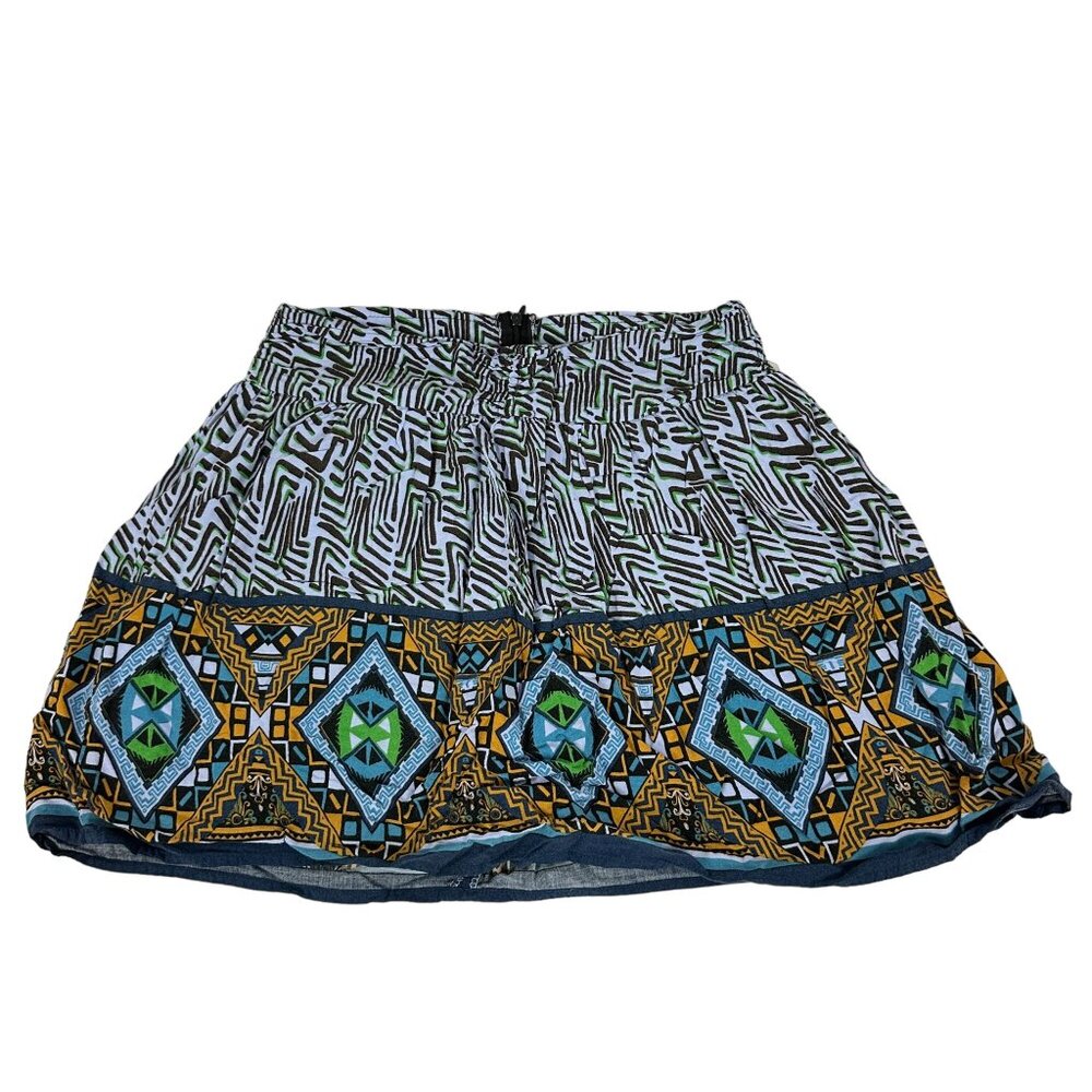Forever 21 Women's Multicolor Geometric Print Skirt Size M